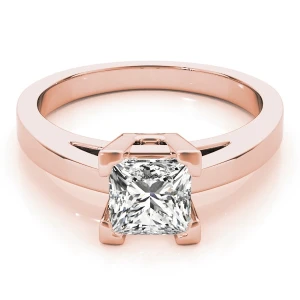  Cordia Lab-Created Rose Gold 4 Prong Solitaire Diamond Ring