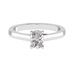  Brittinee Lab-Created Diamond 4 Prong Classic Solitaire Engagement Ring