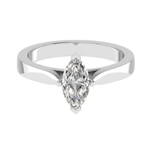  Brynlee Lab-Created Diamond Platinum 4 Prong Classic Solitaire Engagement Ring