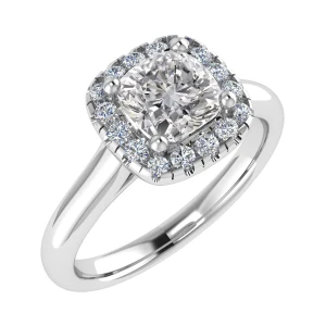 Teresa 0.20 - 3.00 Carat Lab-Created Cushion cut 4 Prong  Everyday Diamond Ring