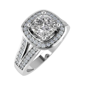 Sibil Lab-Created Rose Gold 4 Prong Everyday Diamond Ring