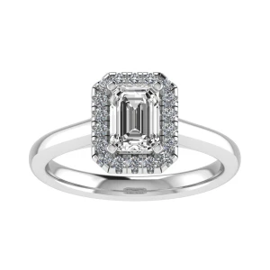 Raya Lab-Created Emerald cut 4 Prong  Everyday Diamond Ring