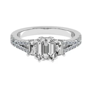 Danylynn Lab-Created 4 Prong 3 Stone Diamond Ring
