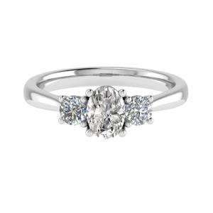 Anitra Natural Diamond Trilogy Engagement Ring