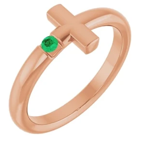 Yanely Emerald Rose Gold 