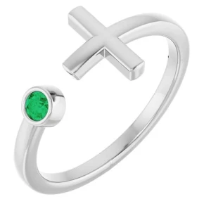 Zyanna Emerald White Gold 