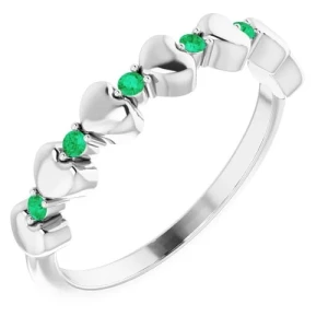 Zaryah Emerald White Gold 