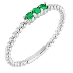 Yahaira Emerald White Gold 
