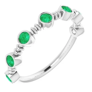 Zoriah Emerald Rose Gold 
