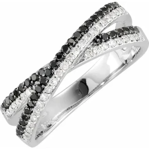 Xoey Black Diamond Ring