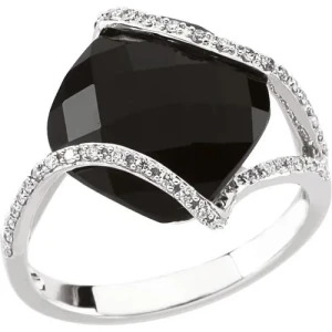 Zaynah Black Diamond Engagement Ring