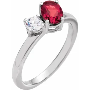 Zhara Natural Ruby  Diamond Ring