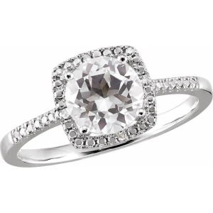  Aediva 0.20 - 3.00 Carat Cushion cut Halo Engagement Ring