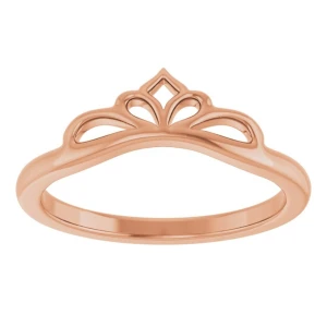 Averielle Rose Gold Plain Wedding Ring for Women