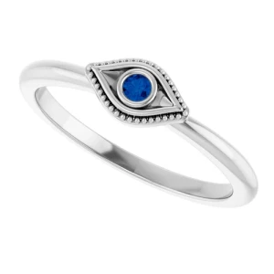 Anise Blue Sapphire Yellow Gold 