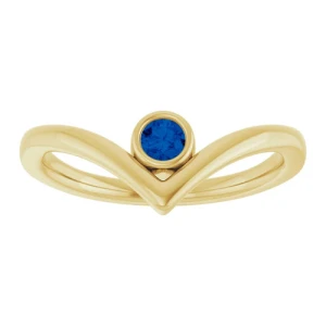 Amabel Blue Sapphire Yellow Gold 