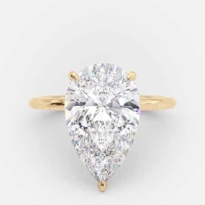 Angelina Lab-Created White Gold Halo Engagement Diamond Ring