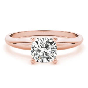 Evil Lab Grown Diamond Rose Gold Classic Solitaire Engagement Ring