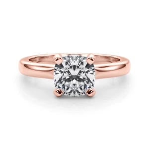 Mira Lab Grown Diamond Rose Gold Classic Solitaire Engagement Ring