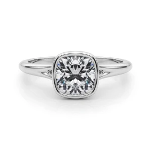 Harnily Lab-Created Diamond Cushion cut  Engagement Ring