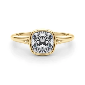 Harnily Lab-Created Diamond Yellow Gold  Engagement Ring