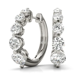 Penelope Lab-Created Journey Diamond Earrings