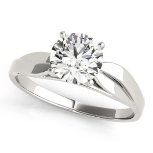 Joy Natural Diamond Silver  Engagement Ring