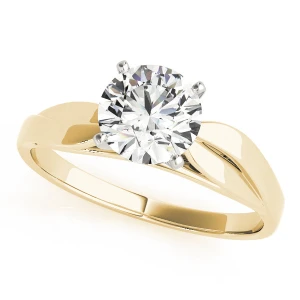 Joy Natural Diamond Yellow Gold  Engagement Ring