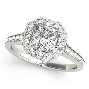 Joan Natural Halo Diamond Ring