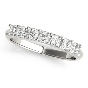 Celeste Lab-Created Platinum 7 Stone Diamond Ring