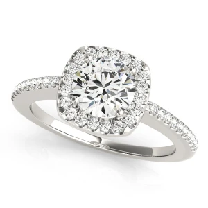 Kesey Natural Round cut Halo Diamond Ring