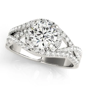 Lillith Natural Rose Gold Halo Diamond Ring