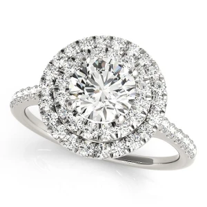 Jia Natural Rose Gold Halo Diamond Ring