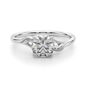Michaela Lab-Created Diamond Round cut 4 Prong  Classic Solitaire Engagement Ring