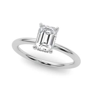 Jenna Natural Silver Halo Diamond Ring