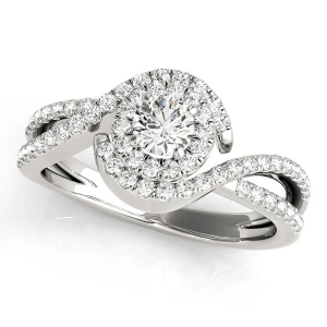 Lani Natural Round cut  Halo Diamond Ring