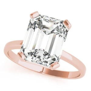 Nelda Natural Rose Gold 4 Prong Solitaire Diamond Ring