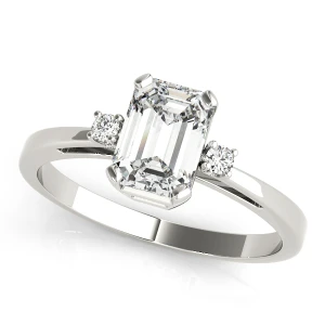 Vienne Lab-Created Diamond 4 Prong Set Trilogy Engagement Ring