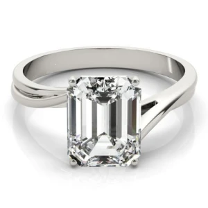 Nevelyn Lab-Created Diamond 4 Prong Classic Solitaire Engagement Ring