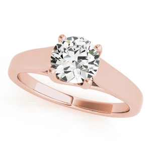 Marianna Natural Rose Gold 4 Prong Solitaire Diamond Ring