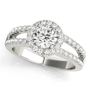 Kari Natural Round cut Halo Diamond Ring