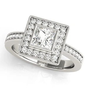 Lesly Natural Halo Diamond Ring