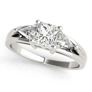 Yana Lab-Created Diamond 4 Prong Set Trilogy Engagement Ring