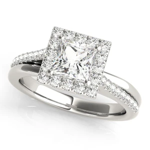 Lucie Natural Halo Diamond Ring