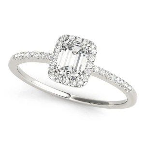 Jana Natural Silver Halo Diamond Ring