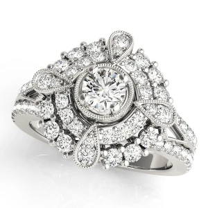 Kiari Natural Round cut  Halo Diamond Ring