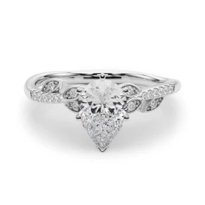 Johanna Lab Grown Diamond 6 Prong Side Stone Engagement Ring