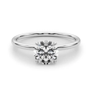 Mirabelle Lab-Created Diamond Round cut 4 Prong  Classic Solitaire Engagement Ring