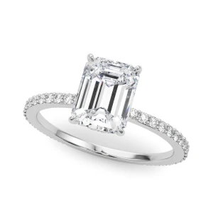 Lennox Natural Platinum Halo Diamond Ring