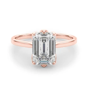 Nedjelko Natural Rose Gold 6 Prong Diamond Solitaire Ring